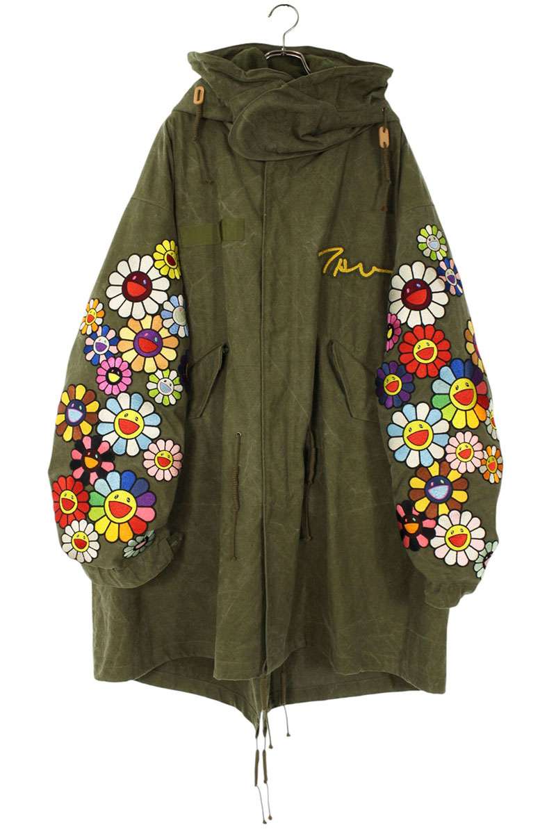 お花ワッペンフィッシュテールコート