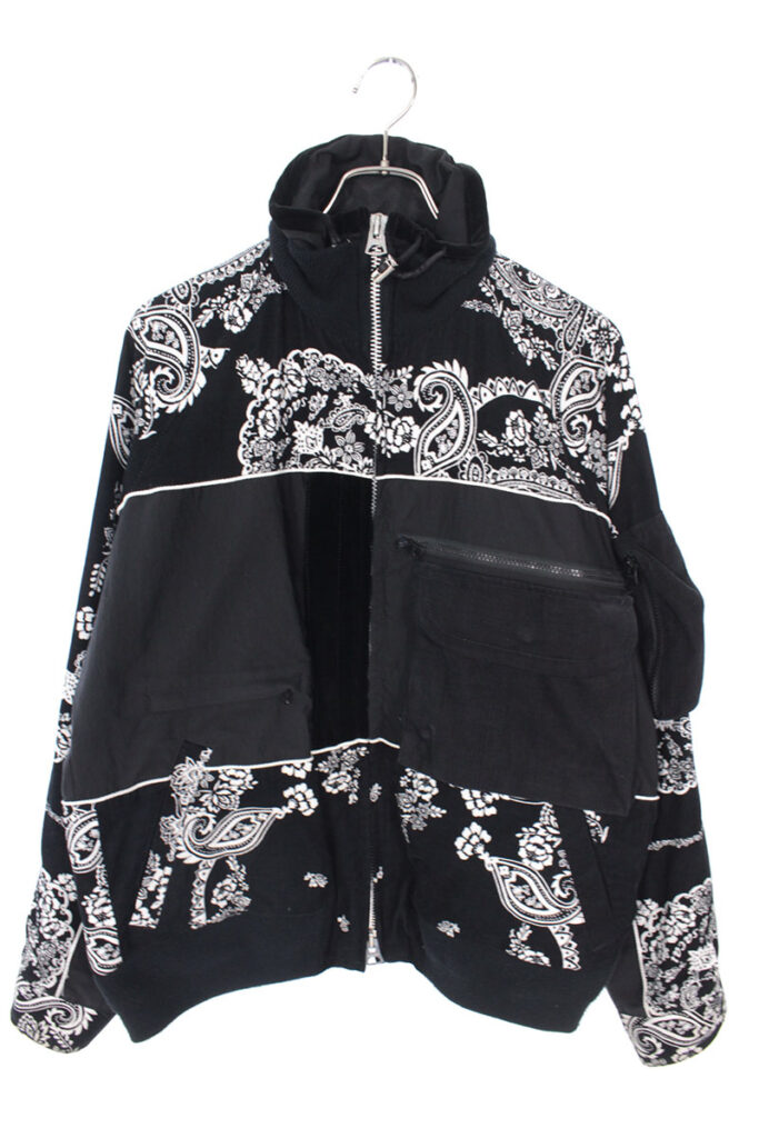 サカイ sacai FLORAL BLOUSON 19-02056M フローラル柄コーデュロイ切替ブルゾン