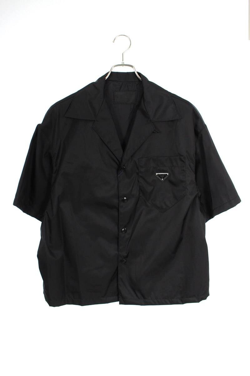 SC501　ロゴプレートオーバーサイズナイロン半袖シャツ