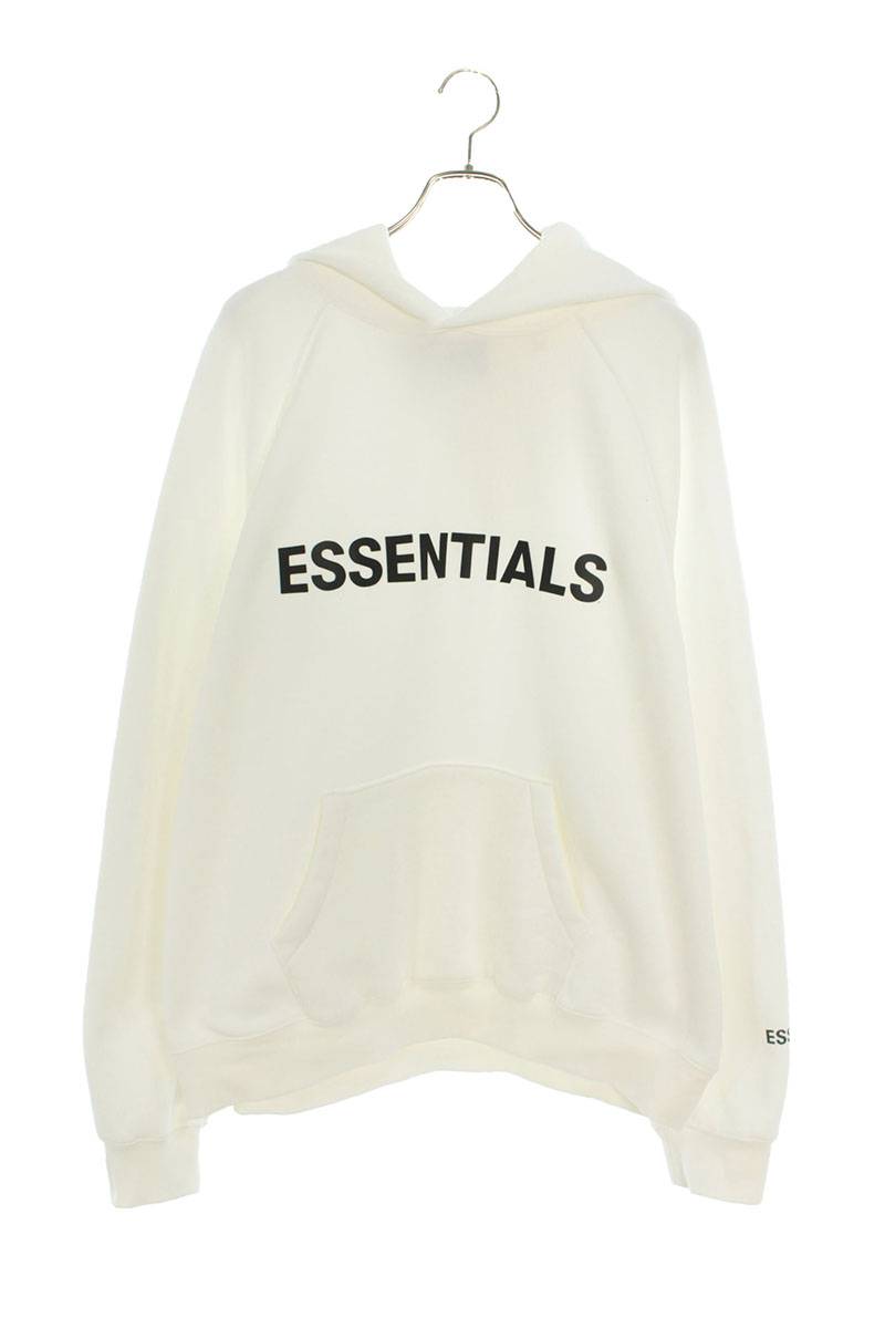 ラバー ロゴ プルオーバー パーカー ESSENTIALS