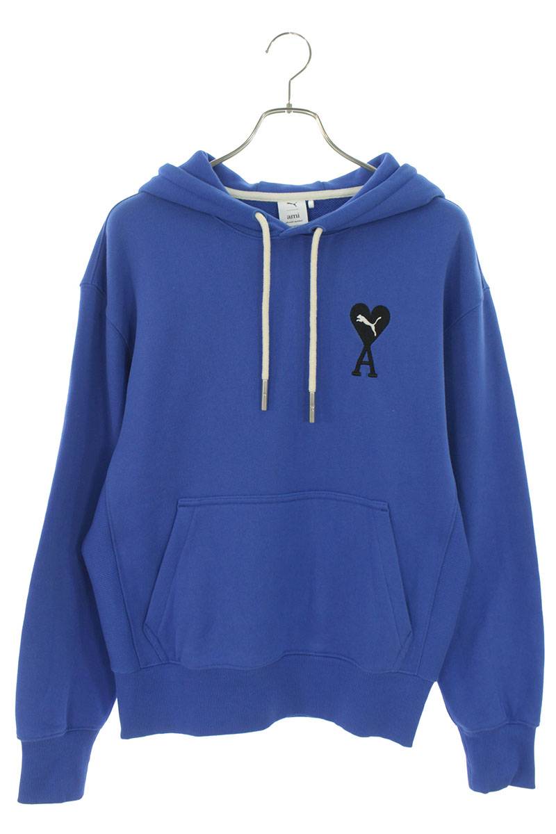 ×PUMA ロゴモチーフプルオーバーパーカー