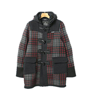 2008AW チェック柄ダッフルコート