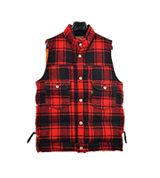 2014AW チェック柄ダウンベスト