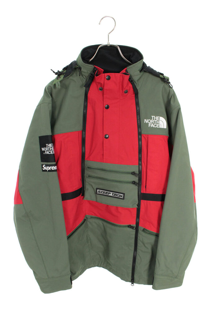 シュプリーム SUPREME ×ノースフェイス THE NORTH FACE Steep Tech Hooded Jacket マルチポケットマウンテンパーカージャケット