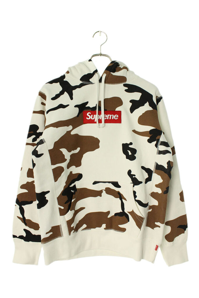 シュプリーム SUPREME Box Logo Hooded Sweatshirt ボックスロゴカモフラ柄フーデッドスウェットパーカー