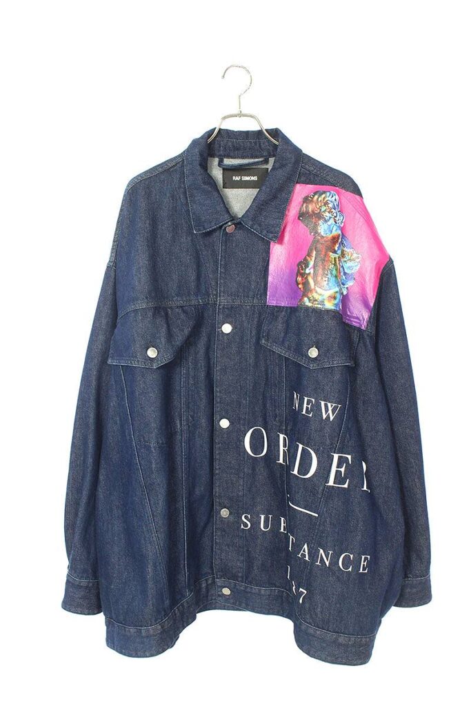 ラフシモンズ RAF SIMONS Oversized Printed Denim Jacket 181-723 ...