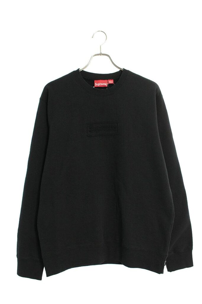 シュプリーム SUPREME Cutout Logo Crewneck カットアウトボックスロゴクルーネックスウェット