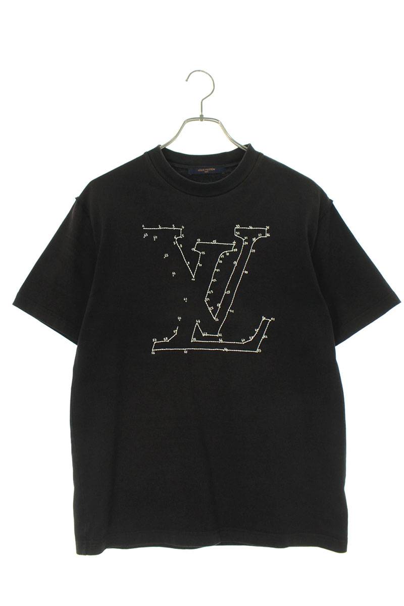 LVステッチプリントアンドエンブロイダリーTシャツ
