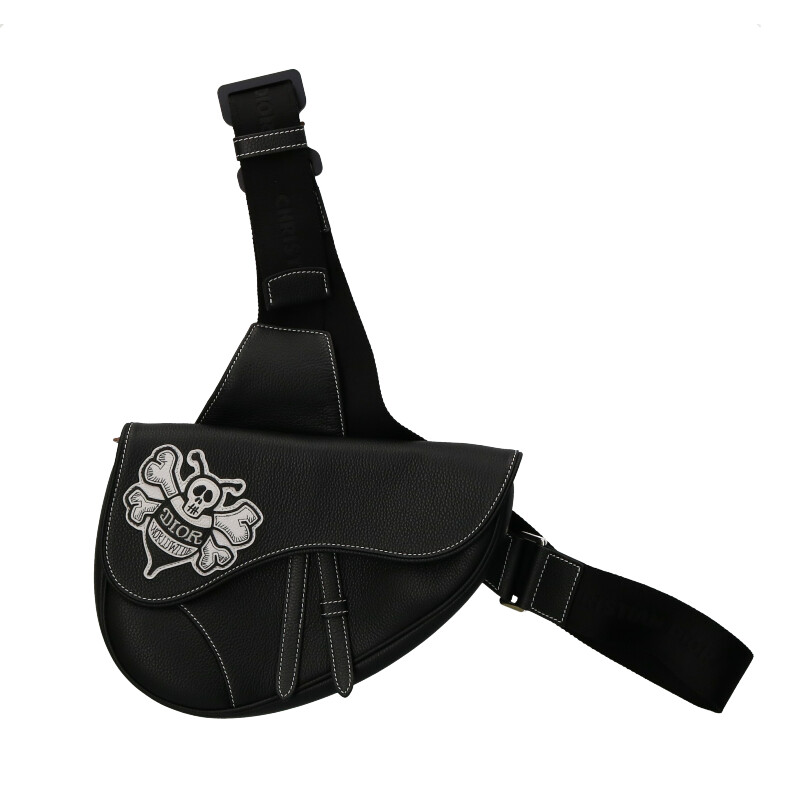 ディオール DIOR × ショーン・ステューシー Shawn Stussy SADDLE 1ADPO093RAS_H29E DIOR AND SHAWN BEE刺繍ショルダーバッグ