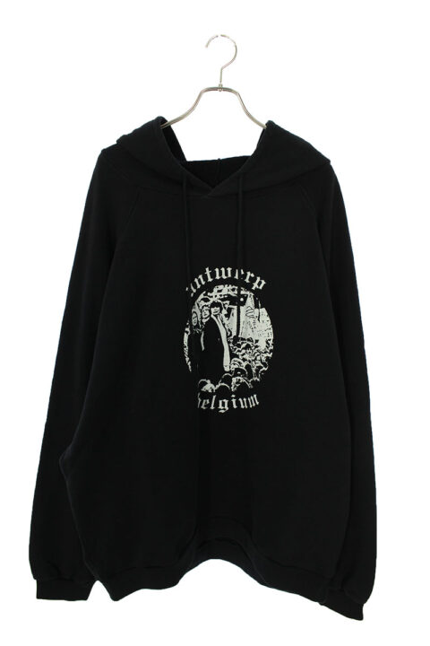 ラフシモンズ RAF SIMONS archive REDUX OVERSIZED HOODED SWEATER ANTWARP PRINT 25周年記念アントワーププリントオーバーサイズパーカー