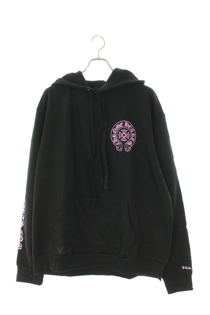 クロムハーツ Chrome Hearts WWW.CHROMEHEARTS.COM HOODIE オンライン限定ホースシューバックプリントプルオーバーパーカー