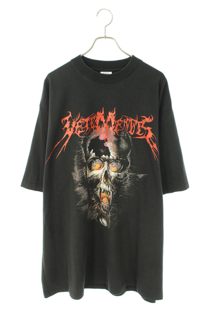 VETEMENTS ヴェトモン ベースボールロゴTシャツ Grey Mサイズ