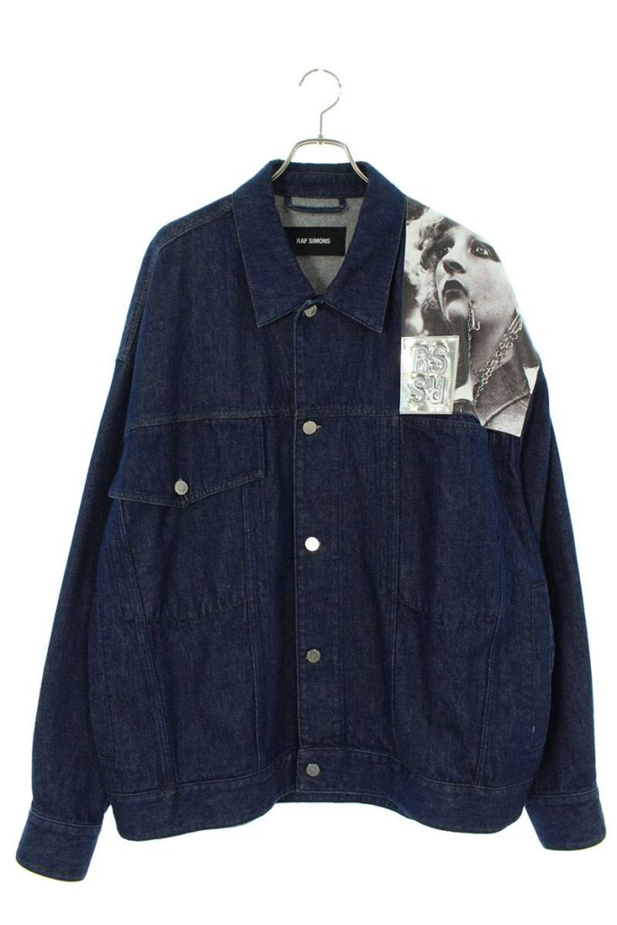 ラフシモンズ RAF SIMONS Denim Jacket Punkette 191-725 パッチデザインオーバーサイズデニムジャケット