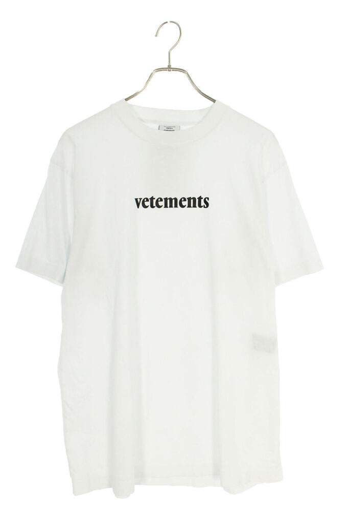 ヴェトモン VETEMENTS SS20TR304 バーコードパッチロゴプリントTシャツ
