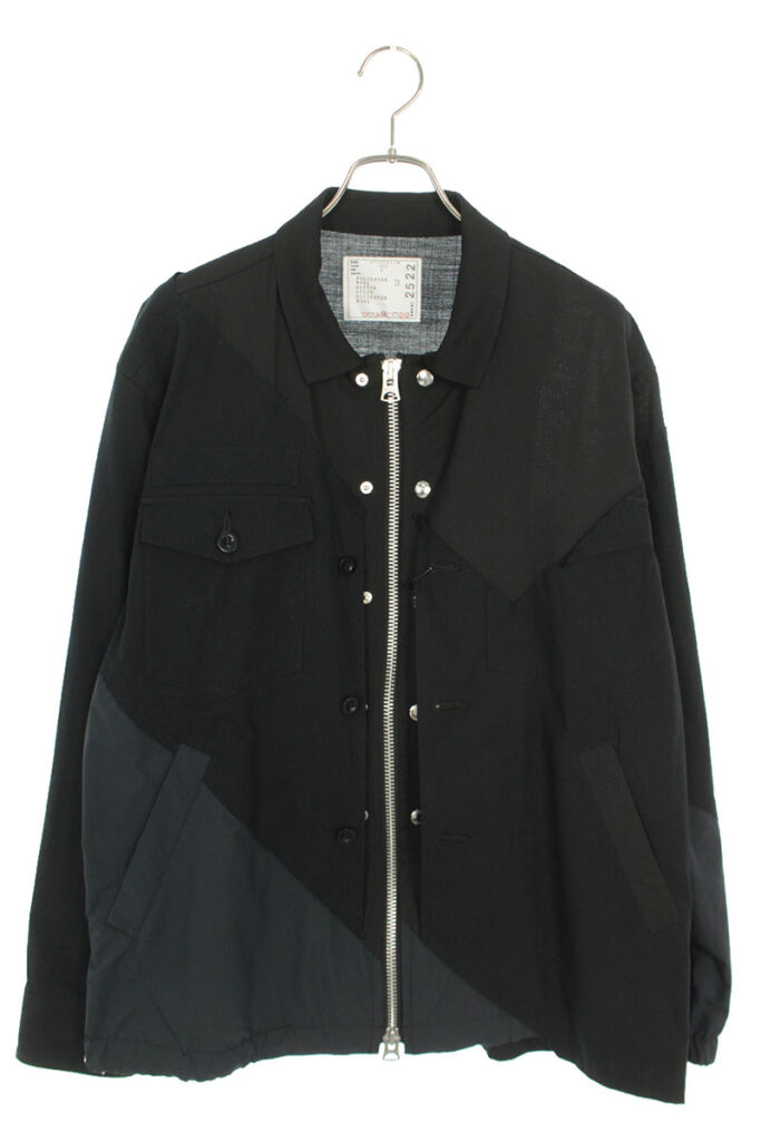 サカイ sacai Solid Mix Blouson 21-02522M ソリッドミックスブルゾン 21ss