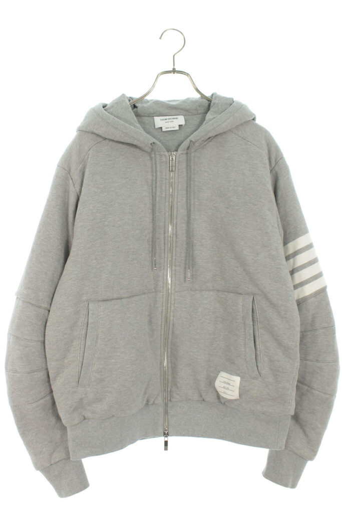 トム・ブラウン THOM BROWNE MJT142X-00535055 ダウン入りアティキュレイトオーバーサイズフーディーパーカー 4-BAR ARTICULATED OVERSIZED HOODIE