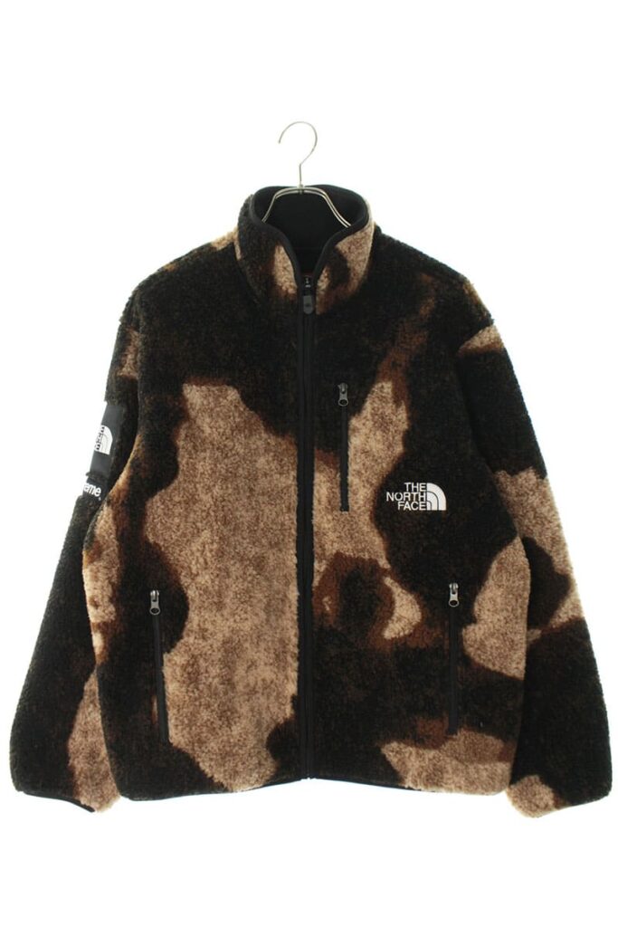 シュプリーム Supreme × ザ・ノース・フェイス THE NORTH FACE タイダイフリースブルゾン Bleached Denim Print Fleece Jacket