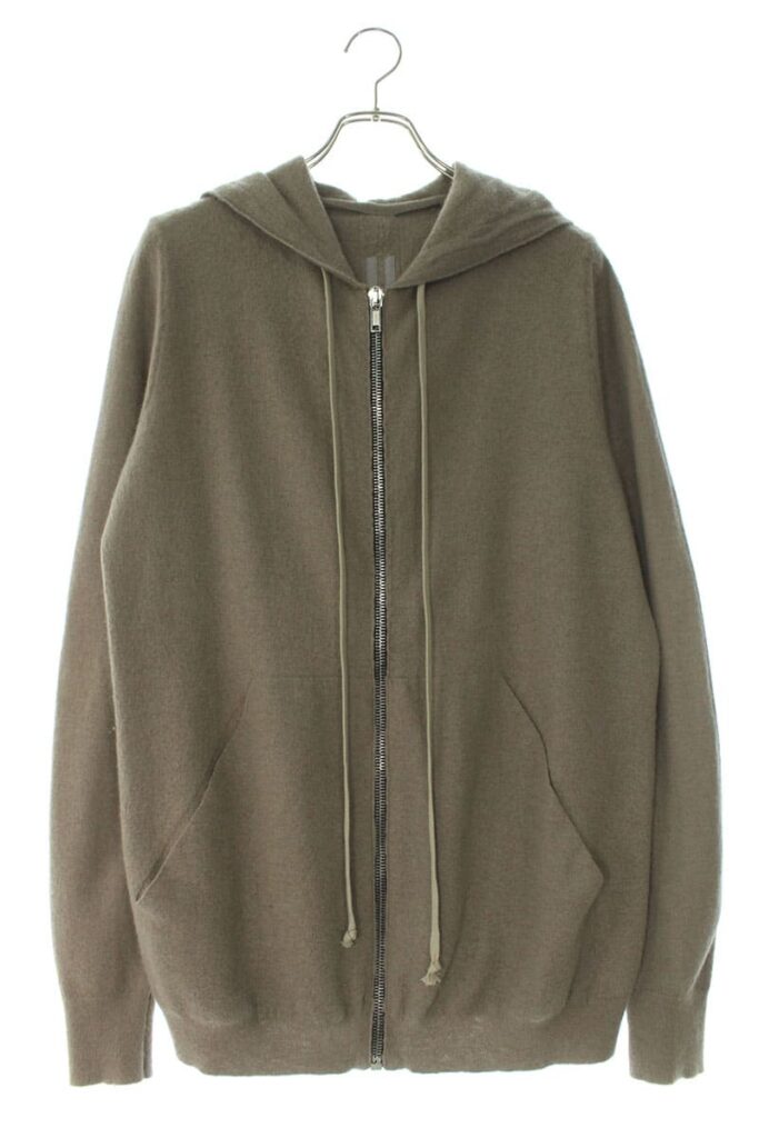 リックオウエンス Rick Owens RU20F3614-WSB カシミアジップアップパーカー