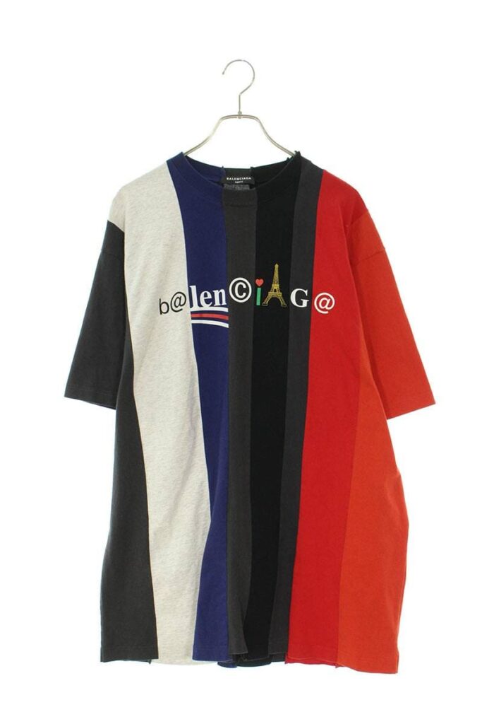 バレンシアガ BALENCIAGA 661591 TKVB2 青山限定再構築デザインTシャツ