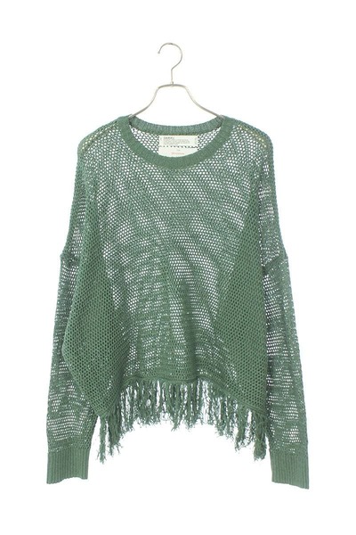 20SS Pullover Fringe Net Knit フリンジネットニット