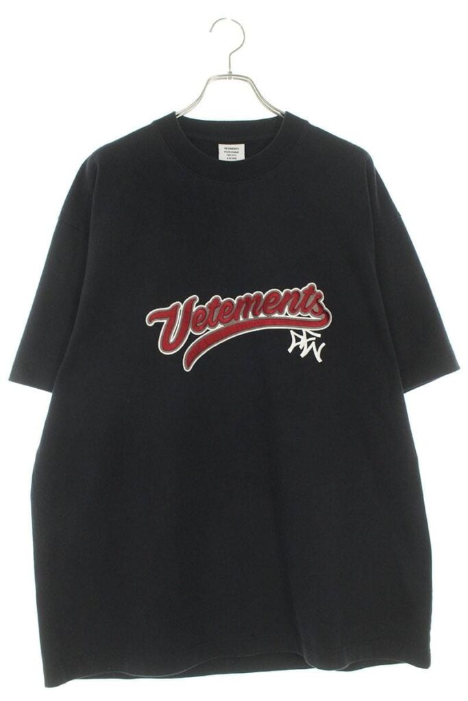 ヴェトモン VETEMENTS MSS18TR37 ベースボールロゴオーバーサイズTシャツ