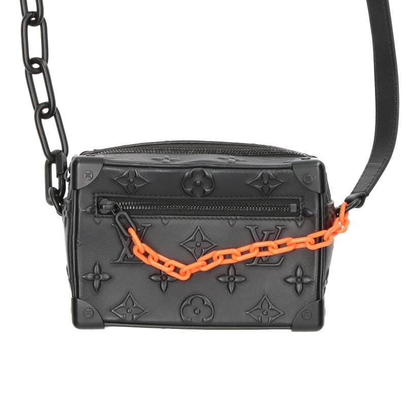 ルイヴィトン LOUIS VUITTON ミニソフトトランク モノグラムレザーショルダーバッグ