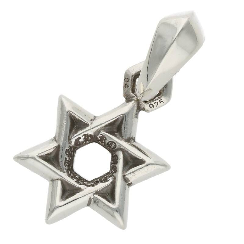 クロムハーツ Chrome Hearts STAR OF DAVID CHARM/スターオブダビデチャーム シルバーネックレストップ