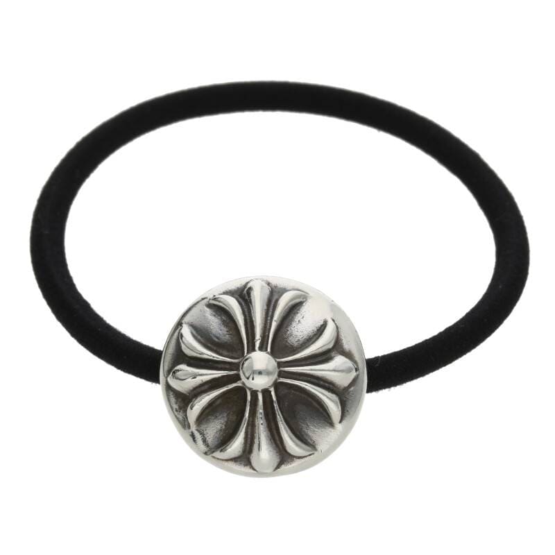 クロムハーツ Chrome Hearts HAIRBAND/クロスボールボタンヘアゴム シルバーコンチョ