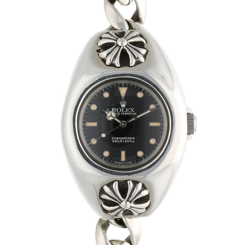 クロムハーツ Chrome Hearts × ロレックス Rolex Ref.5513/サブマリーナノンデイト R番 CHプラスクラシックリンクウォッチケース腕時計