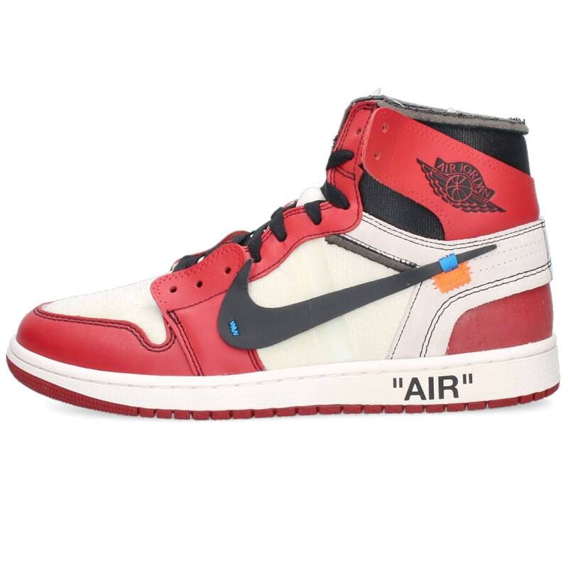 ナイキ NIKE × オフホワイト OFF WHITE AIR JORDAN 1 AA3834-101 エアジョーダン1スニーカー