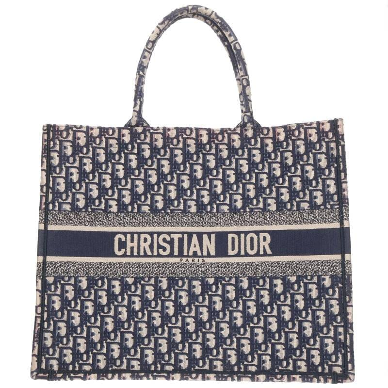 ディオール DIOR BOOKTOTE/ブックトート オブリークエンブロイダリートートバッグ