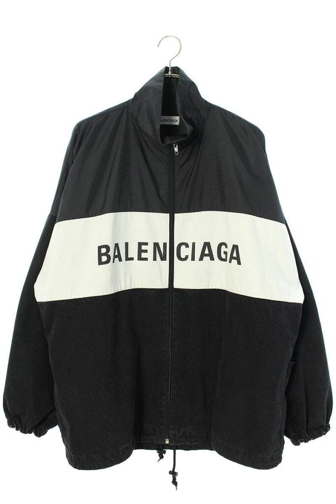 バレンシアガ BALENCIAGA 529213 TBQ03 ロゴプリントデニム切り替え