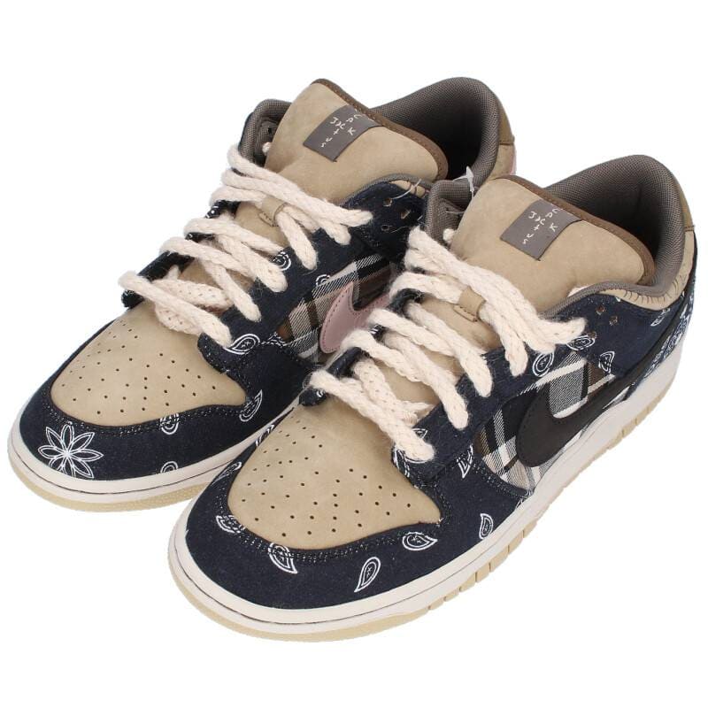 ナイキ ×トラヴィススコット Travis Scott  SB DUNK LOW PRM QS TRAVIS SCOTT CACTUS JACK CT5053-001 ダンクロープレミアムカクタスジャックスニーカー メンズ 26.5cm