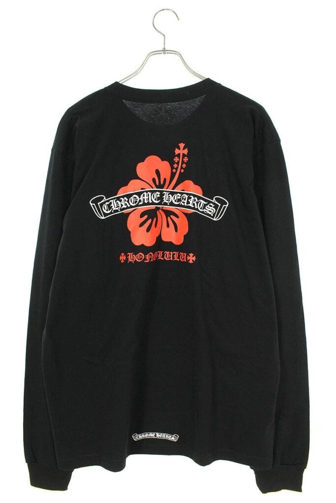 クロムハーツ Chrome Hearts CH L/S LTD ホノルル限定バックハイビスカスプリント長袖カットソー