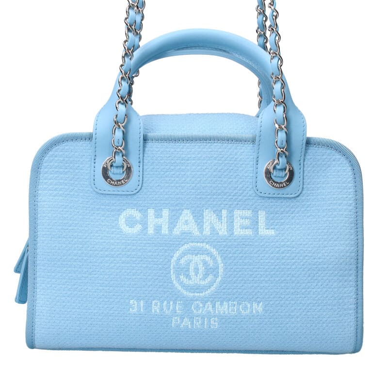 シャネル CHANEL A92749 ドーヴィル 2WAYデニムボウリングショルダーバッグ