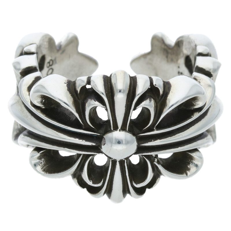 ダブルフローラルクロスリング