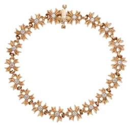 22K PAVEダイヤタイニープラスブレスレット