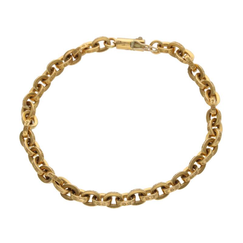 22K ペーパーチェーンブレスレット
