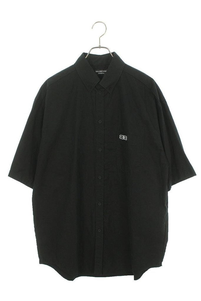 バレンシアガ BALENCIAGA 699057 TYB18 バックロゴ刺繍半袖シャツ