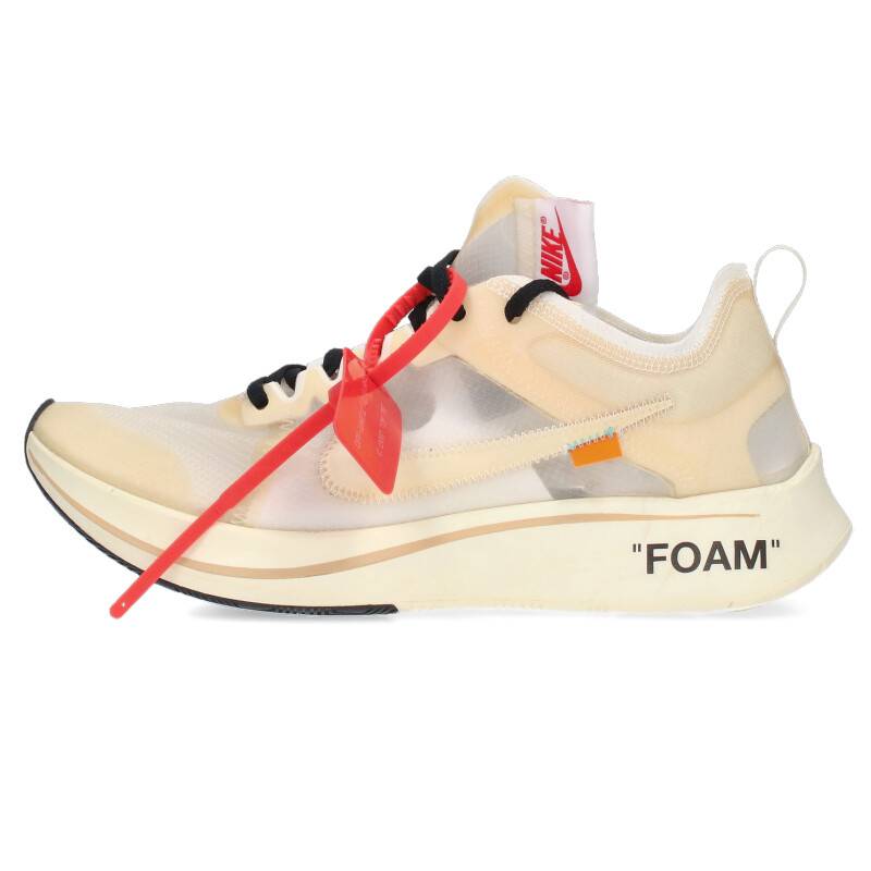 ナイキ オフホワイト NIKE×OFF-WHITE ズームフライスニーカー ZOOM FLY AJ4588-100