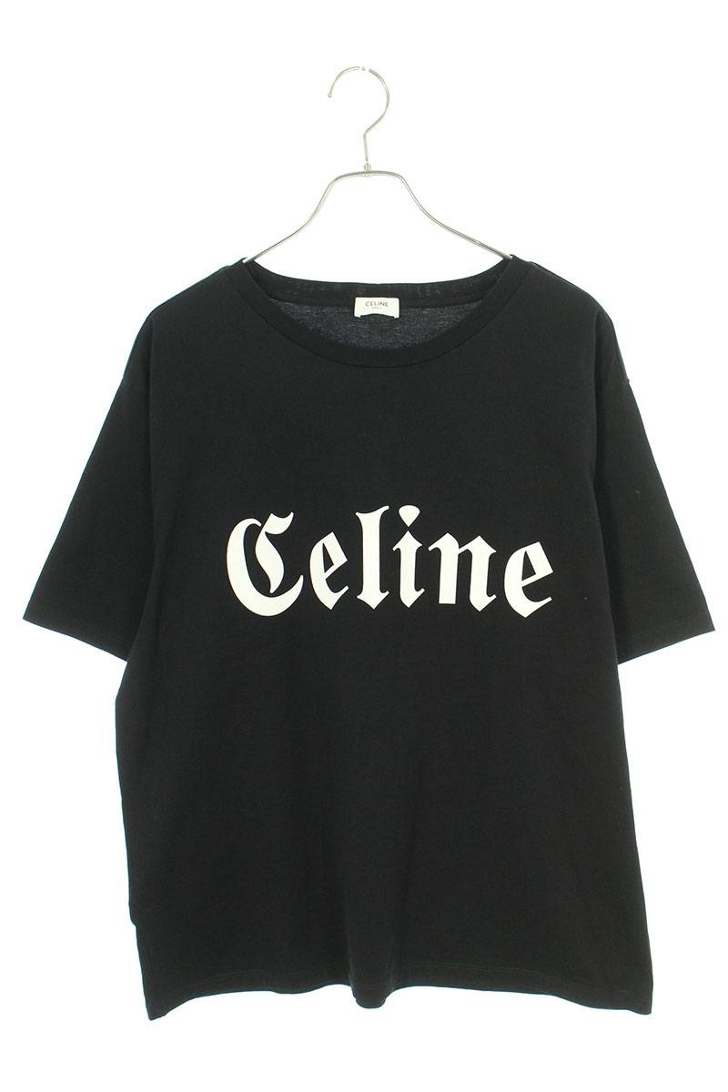 セリーヌバイエディスリマンゴシックロゴ プリント Tシャツ 2X37A671Q