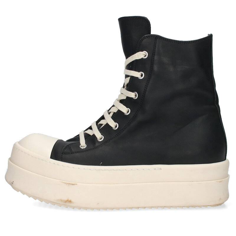 リックオウエンスメガバンパー レザー ハイカット MEGA BUMPER SNEAKERS 