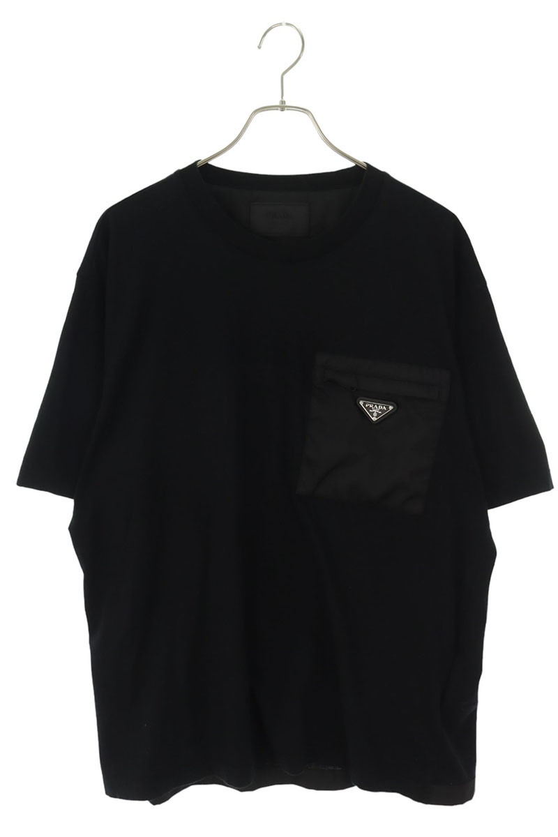 プラダトライアングル プレート Re-Nylon Tシャツ