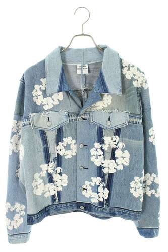 レディメイド×デニムティアーズ READY MADE×DENIM TEARS フラワー刺繍デニムジャケット RE-DT-BL00-00-14