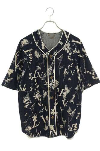 ルイヴィトン LOUIS VUITTON RM202M VFV HJS15W 1A7XFP LVリーフデニムベースボール半袖シャツ
