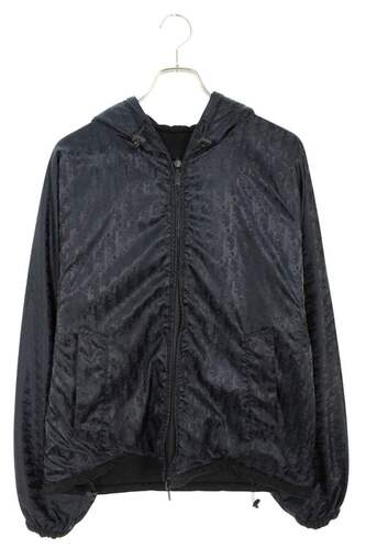 ディオール DIOR 313J232A0531 オブリーク総柄リバーシブルフーデッドブルゾン
