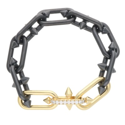 K18イエローゴールドチタンダイヤブレスレット