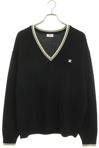 セリーヌ CELINE Vネックトリオンフニット 2ADBK823Y