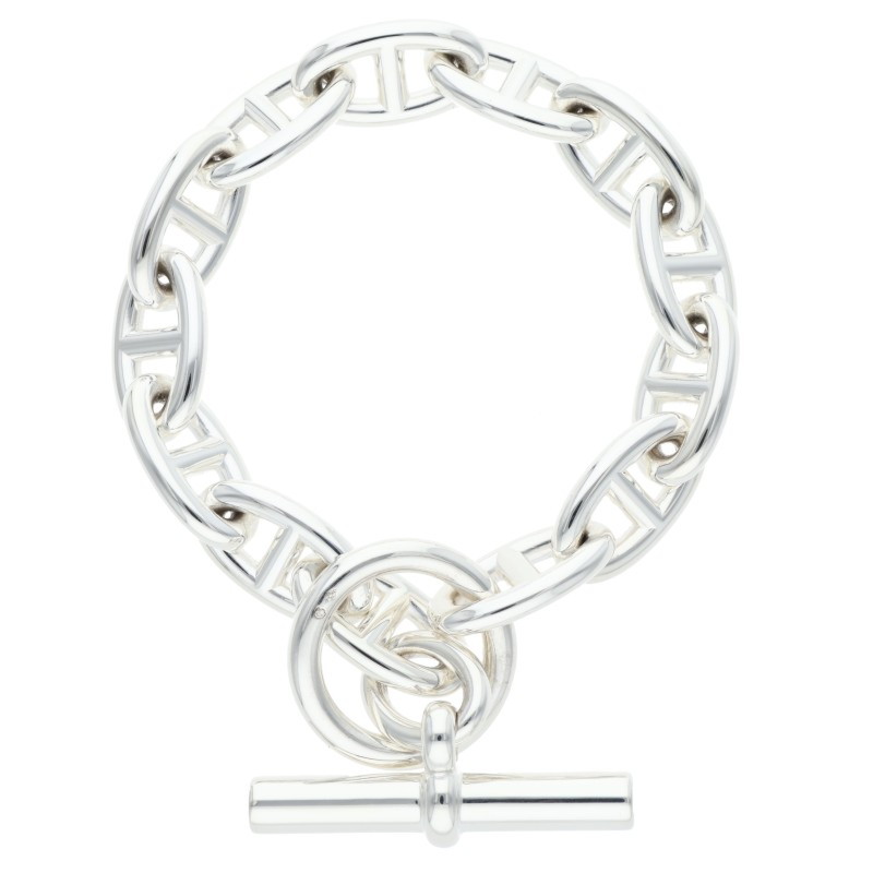 エルメス Chaine d'Ancre GM シェーヌダンクルGMシルバーブレスレット