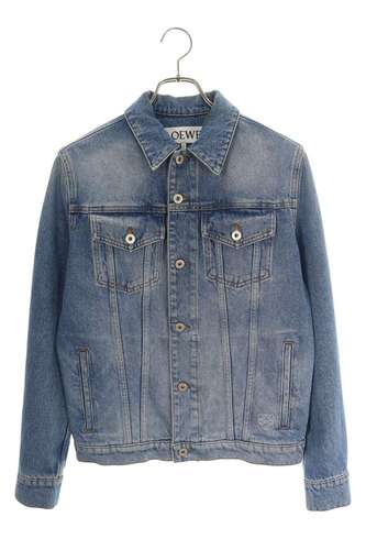 ロエベ LOEWE H2108260IB ロゴレザーパッチデニムジャケット